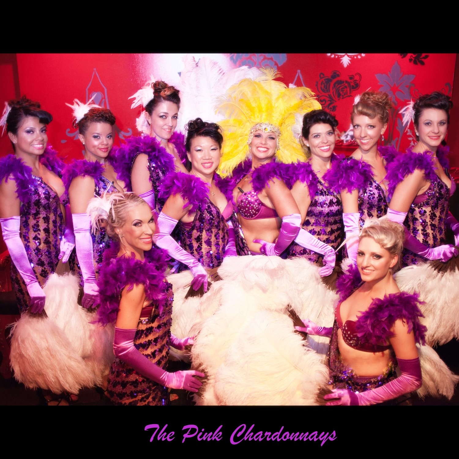 Pink champaign showgirls